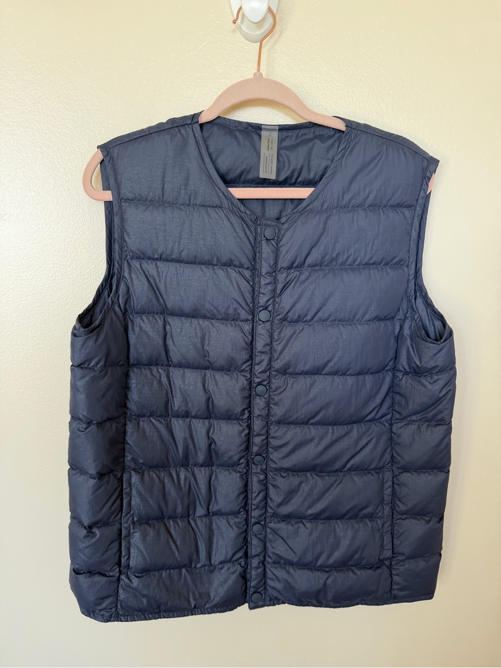 OUTDOOR VOICES Navy Blue Puffer Vest